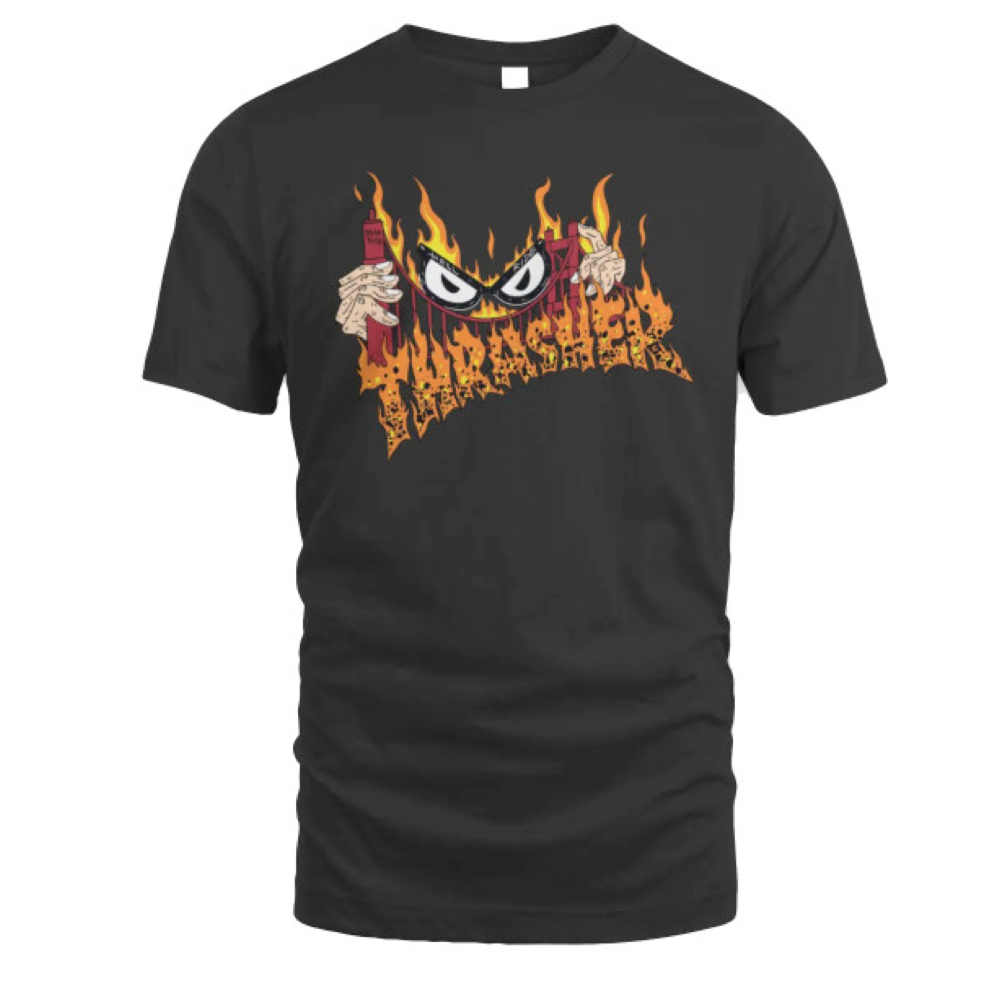 Thrasher Magazine T-Shirt Sucka Free By Neckface Black