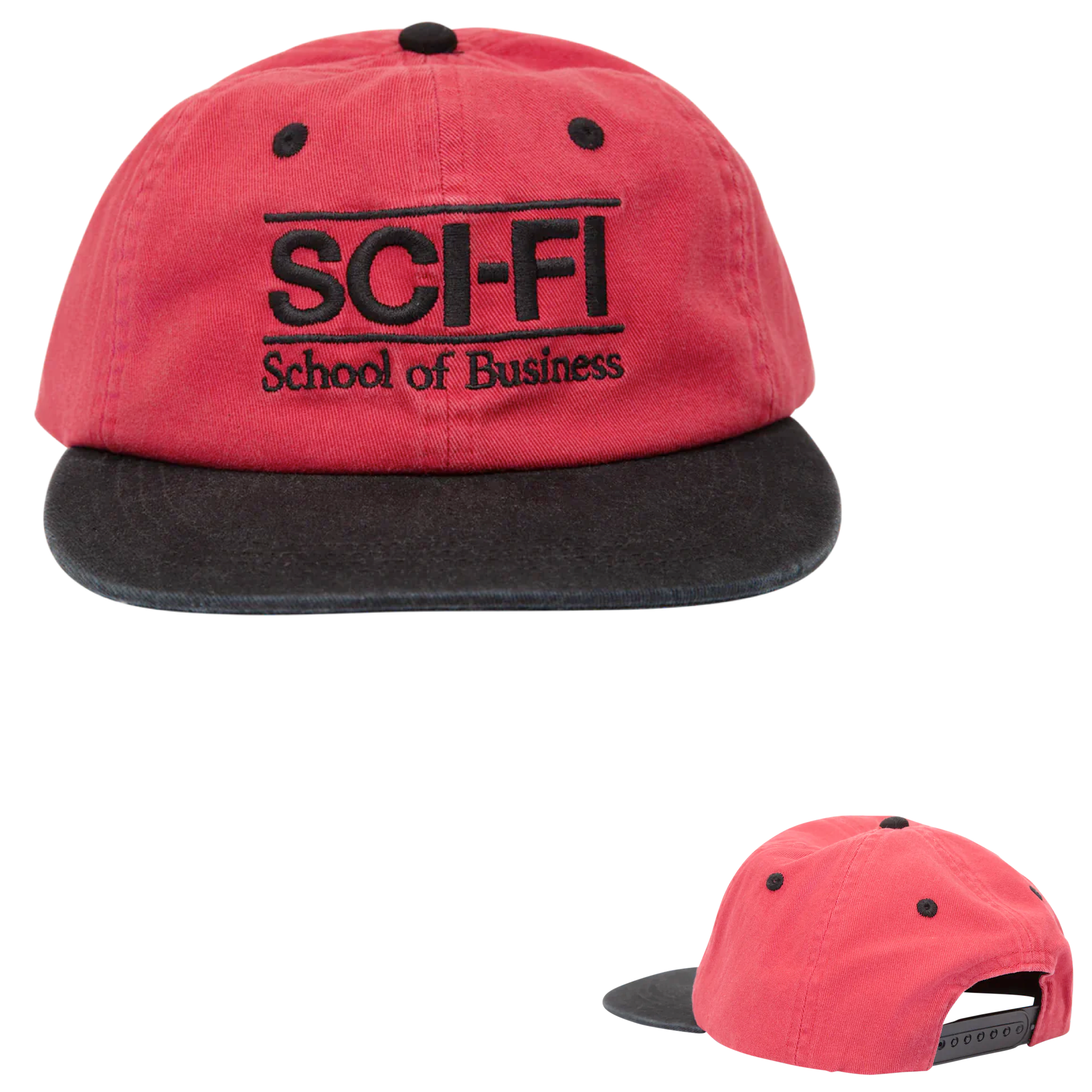 Sci-Fi Fantasy School of Business Hat Red/Black