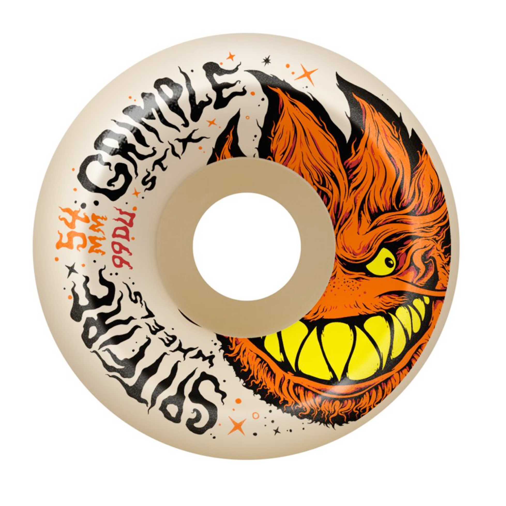 Spitfire X Grimple F4 Wheels Grimplehead Lock-In Full 99 White	54MM