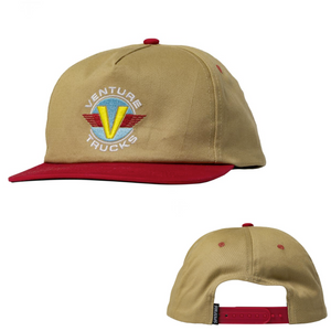 Venture Trucks Cap Wings Tan / Red