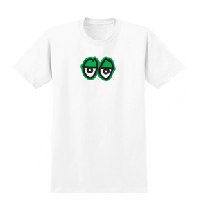 Krooked Skateboards T-Shirt Eyes White/Green