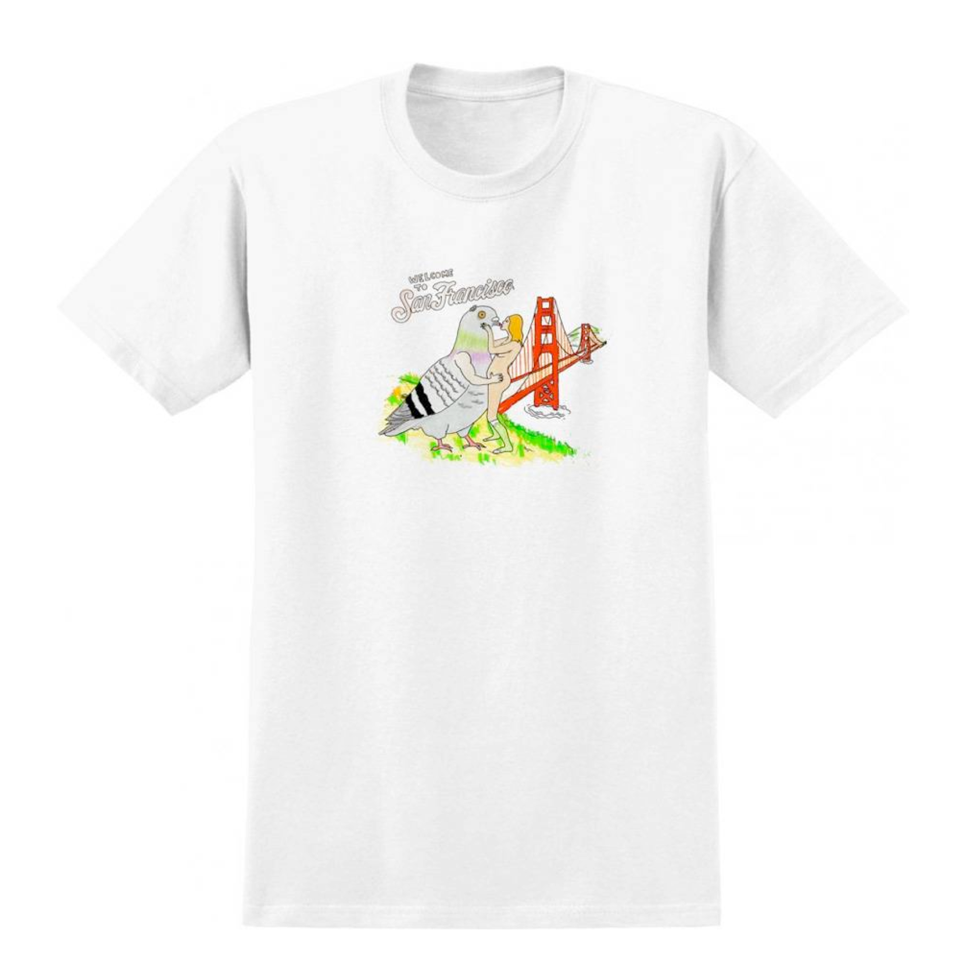 Anti Hero T-Shirt Pigeon Vision Porous White