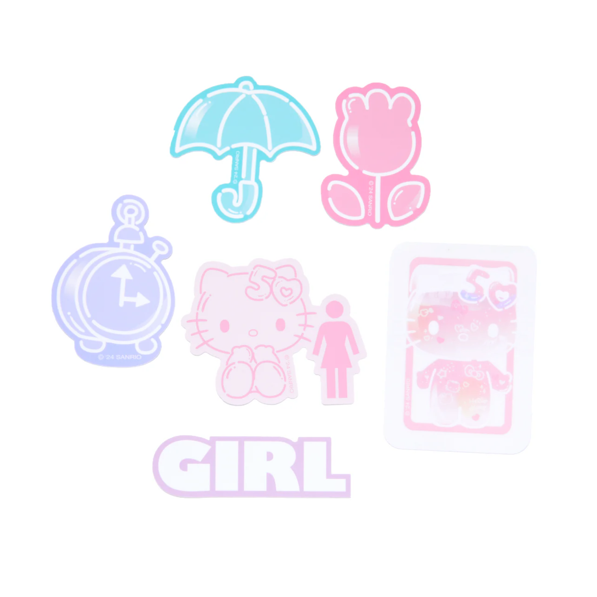 Girl Skateboards X Hello Kitty 6 Pack Stickers