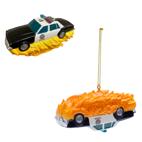 Fucking Awesome Cop Car Ornament