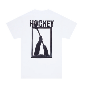 Hockey Skateboards Crazy Neighbor Tee White