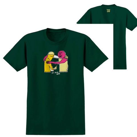 Krooked Skateboards T-Shirt Your Good Forest Green