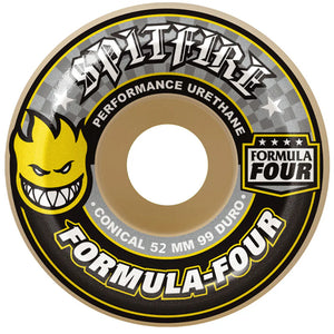 Spitfire Formula Four Wheels Conical 99DU Natural 52mm