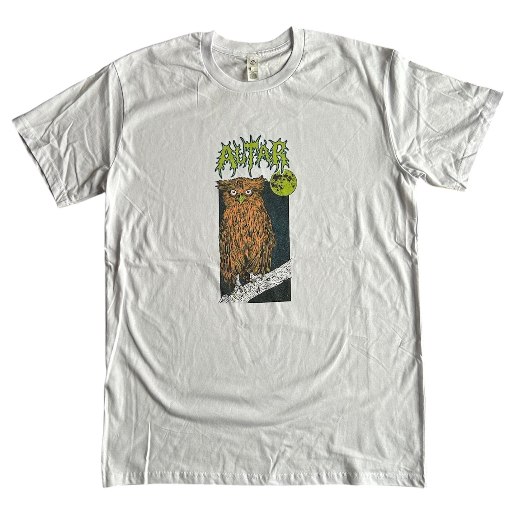 Altar Skate Shop Owl By French Tee White